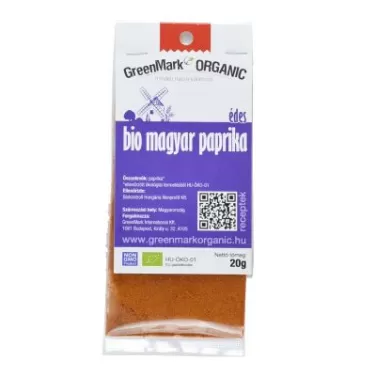 bio Magyar paprika, édes, 20 g